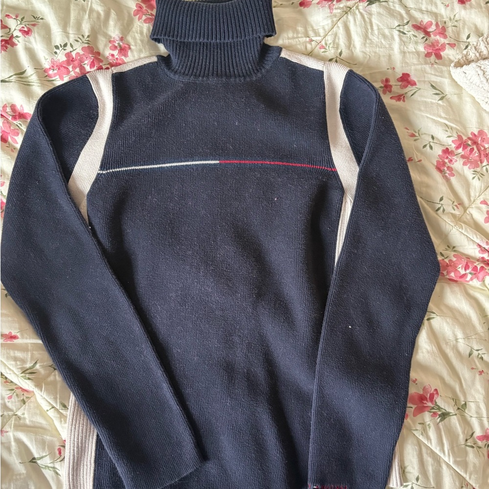 Tommy Hilfiger Dark Blue Turtleneck Sweater